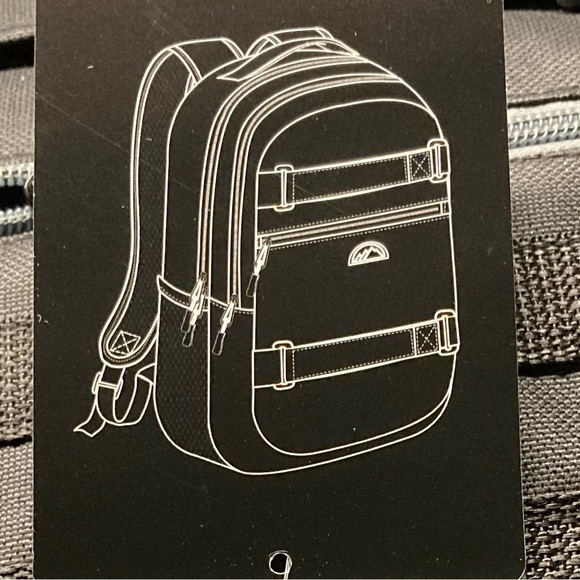 Deluxe Skater Backpack with side pockets Black New Boutique main image 7